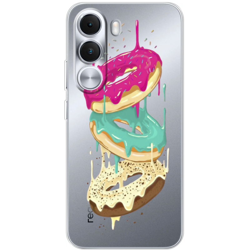 Прозорий чохол BoxFace Realme C100i Donuts