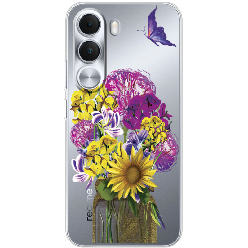 Прозорий чохол BoxFace Realme C100i My Bouquet