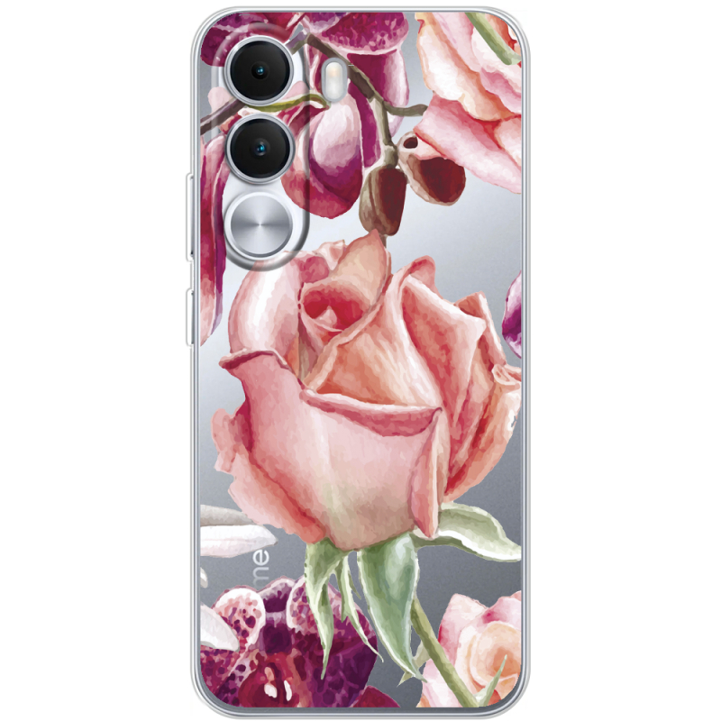 Прозорий чохол BoxFace Realme C100i Rose