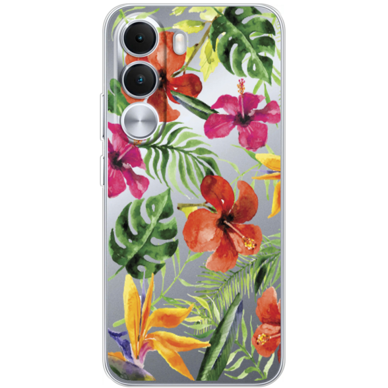 Прозорий чохол BoxFace Realme C100i Tropical Flowers
