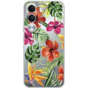 Прозорий чохол BoxFace Realme C100i Tropical Flowers
