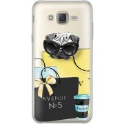 Прозрачный чехол Uprint Samsung J701 Galaxy J7 Neo Duos Fashion Pug