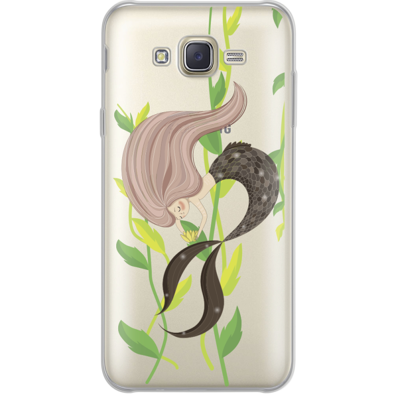 Прозрачный чехол Uprint Samsung J701 Galaxy J7 Neo Duos Cute Mermaid