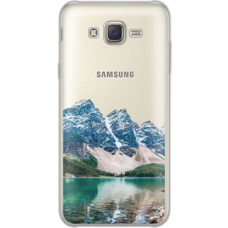 Прозрачный чехол Uprint Samsung J701 Galaxy J7 Neo Duos Blue Mountain