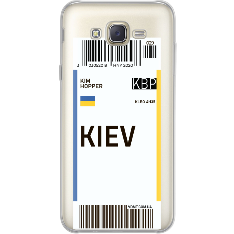 Прозрачный чехол Uprint Samsung J701 Galaxy J7 Neo Duos Ticket Kiev