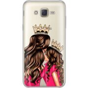 Прозрачный чехол Uprint Samsung J701 Galaxy J7 Neo Duos Queen and Princess