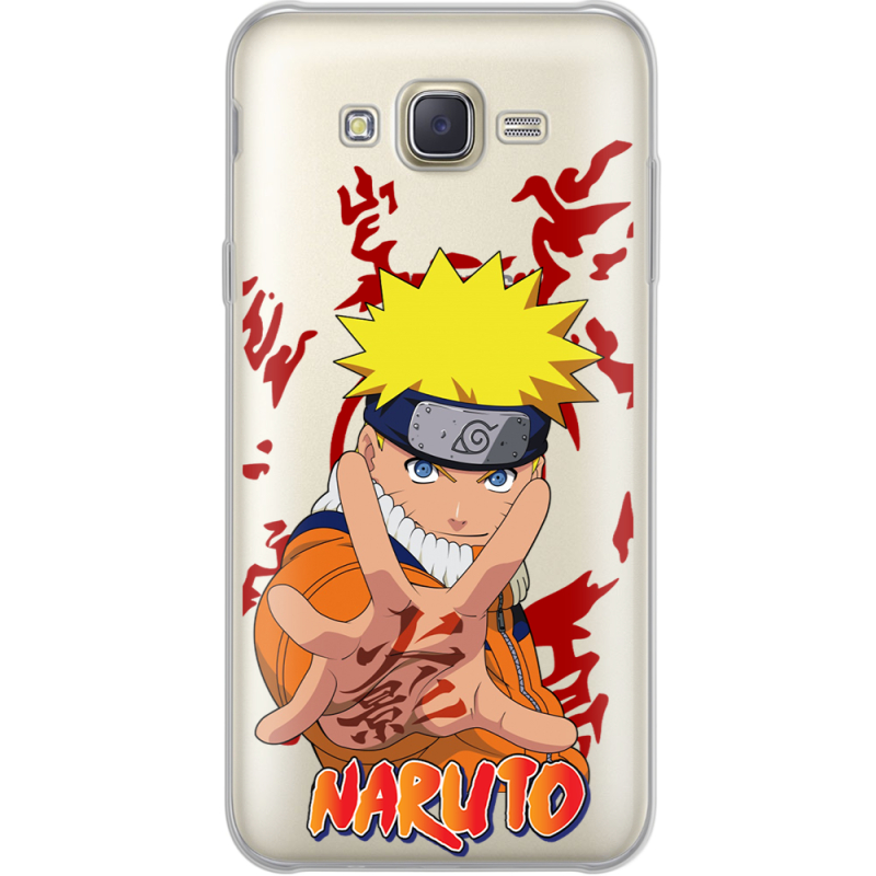 Прозрачный чехол Uprint Samsung J701 Galaxy J7 Neo Duos Naruto