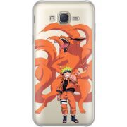 Прозрачный чехол Uprint Samsung J701 Galaxy J7 Neo Duos Naruto and Kurama