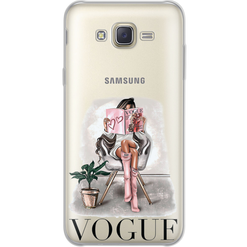 Прозрачный чехол Uprint Samsung J701 Galaxy J7 Neo Duos VOGUE