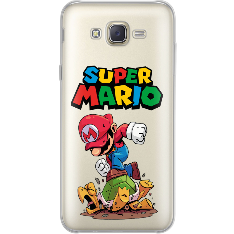 Прозрачный чехол Uprint Samsung J701 Galaxy J7 Neo Duos Super Mario