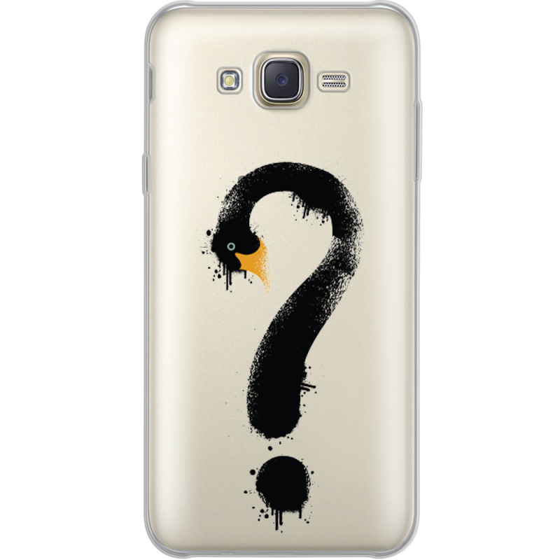 Прозрачный чехол Uprint Samsung J701 Galaxy J7 Neo Duos Swan question