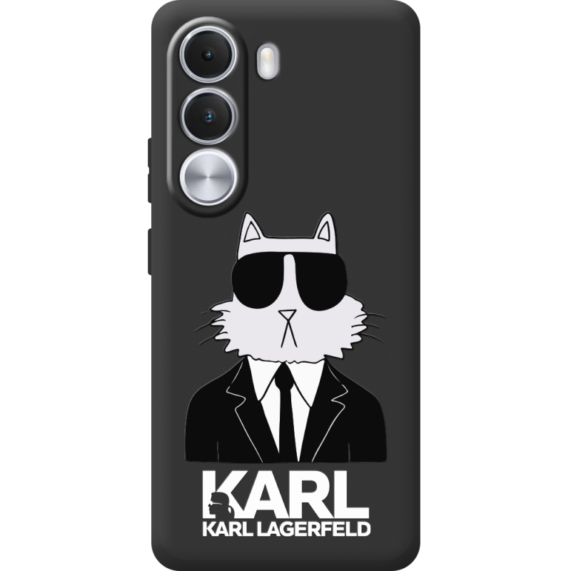 Чорний чохол BoxFace Realme C100i Cat in Black