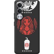 Чорний чохол BoxFace Realme C100i RedWhite Coffee