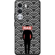 Чорний чохол BoxFace Realme C100i Man Pattern