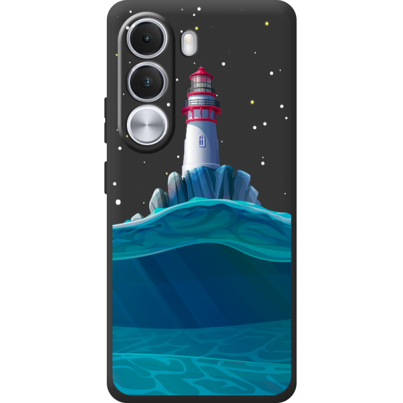 Чорний чохол BoxFace Realme C100i Lighthouse