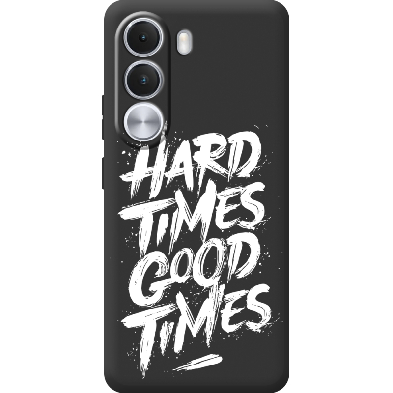 Чорний чохол BoxFace Realme C100i Hard Times Good Times