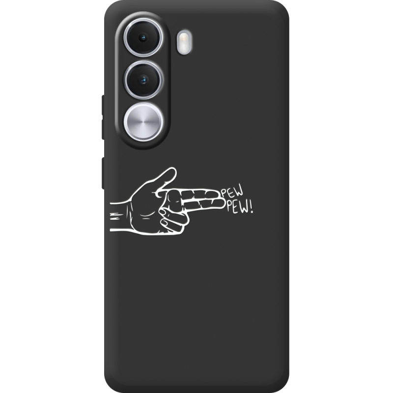 Чорний чохол BoxFace Realme C100i Pew Pew
