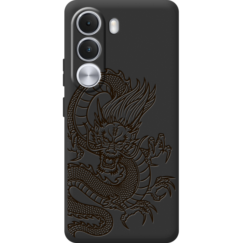 Чорний чохол BoxFace Realme C100i Chinese Dragon