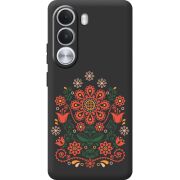 Чорний чохол BoxFace Realme C100i Ukrainian Ornament