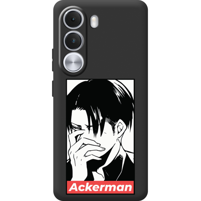Чорний чохол BoxFace Realme C100i Attack On Titan - Ackerman