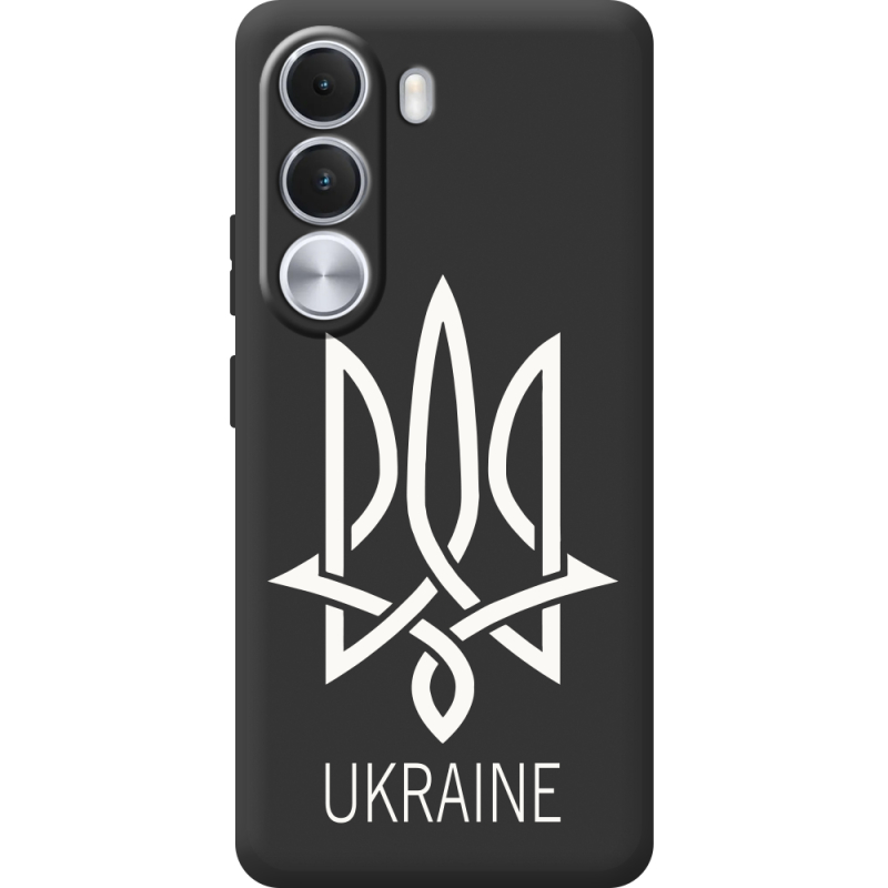 Чорний чохол BoxFace Realme C100i Тризуб монограмма ukraine