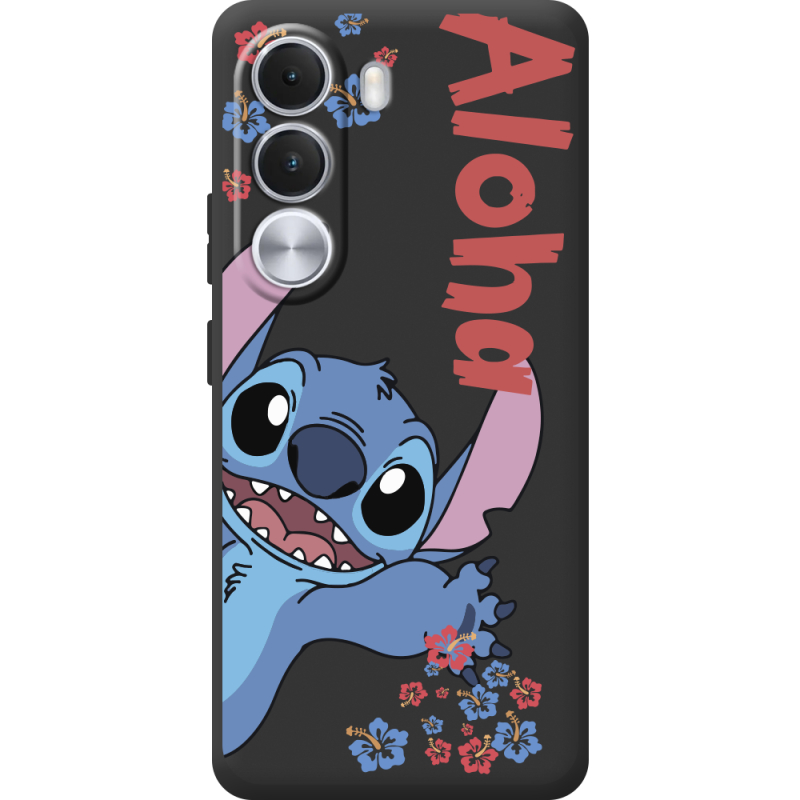 Чорний чохол BoxFace Realme C100i Гавайський гість Stich