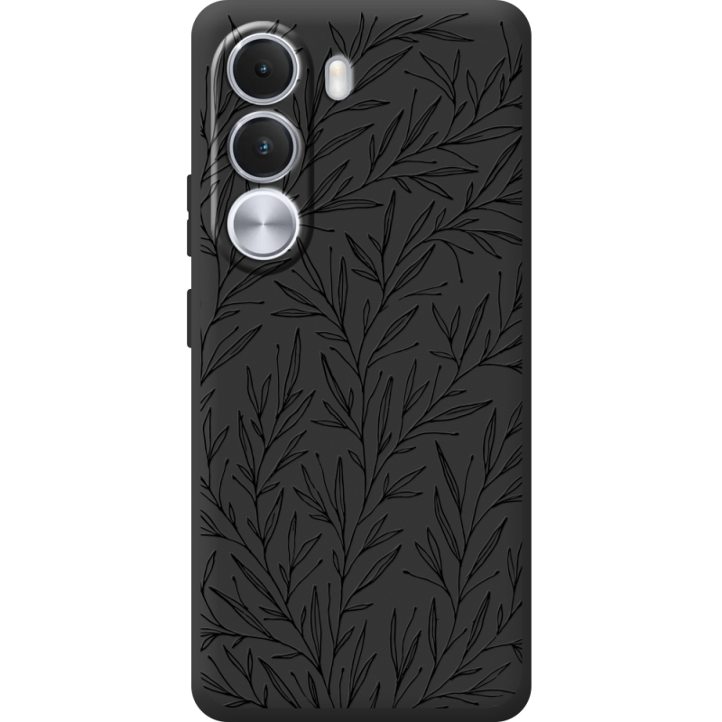 Чорний чохол BoxFace Realme C100i Leaves