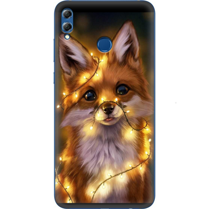 Чехол Uprint Honor 8x Max Різдвяна лисичка