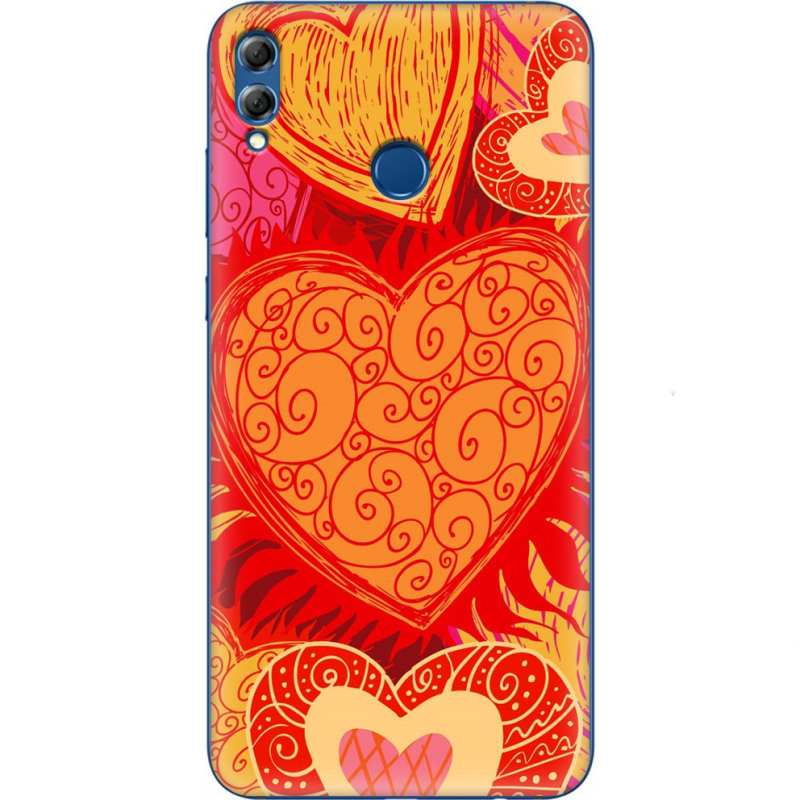 Чехол Uprint Honor 8x Max Warm Hearts