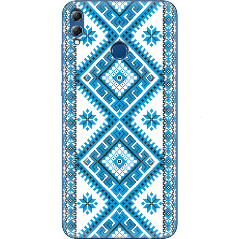 Чехол Uprint Honor 8x Max Блакитний Орнамент