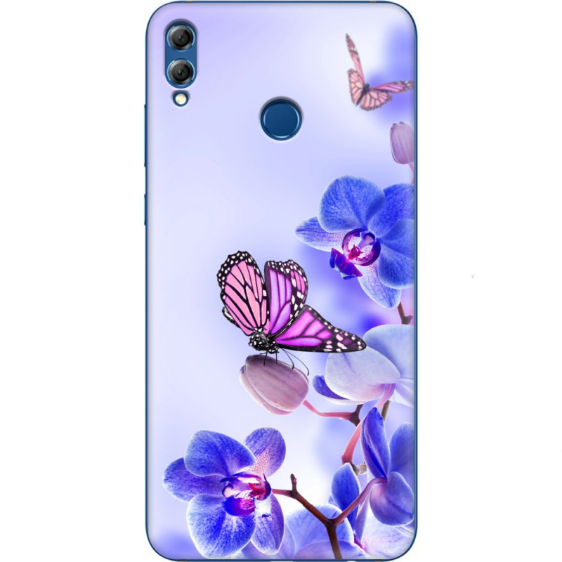 Чехол Uprint Honor 8x Max Orchids and Butterflies