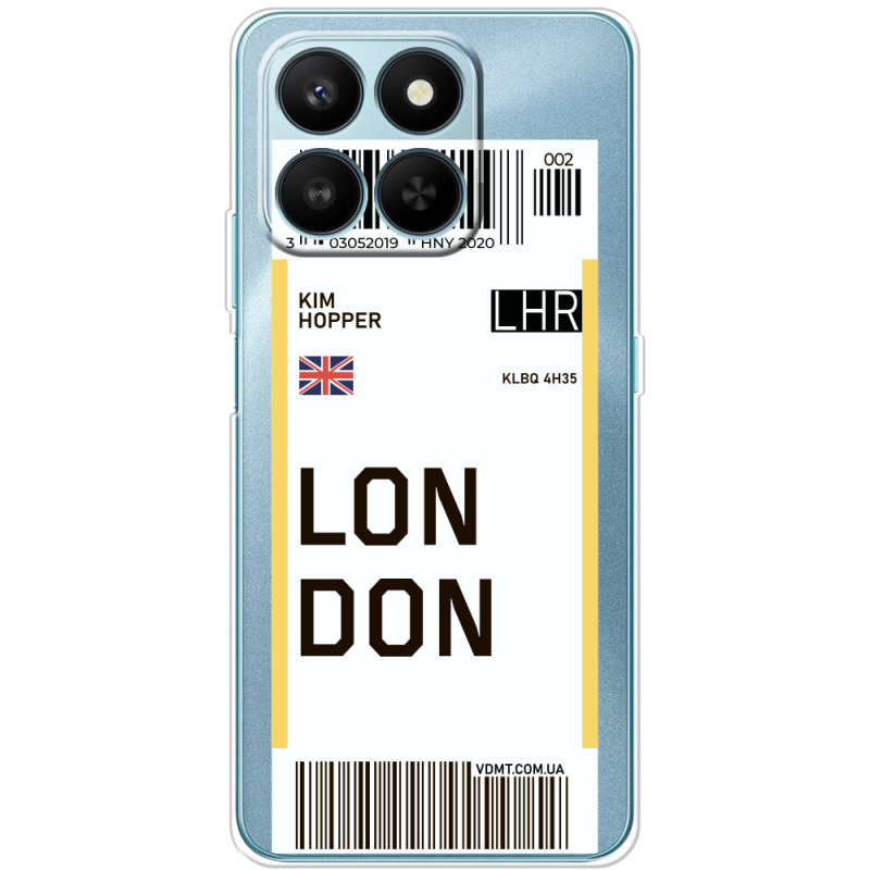 Прозорий чохол BoxFace Honor 400 Smart Ticket London