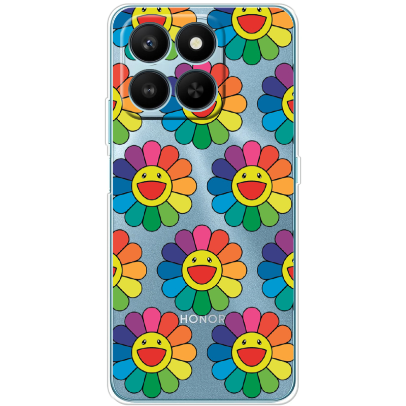 Прозорий чохол BoxFace Honor 400 Smart Hippie Flowers