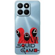 Прозорий чохол BoxFace Honor 400 Smart siquid game люди в красном