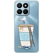 Прозорий чохол BoxFace Honor 400 Smart Segull in Cofee Pool