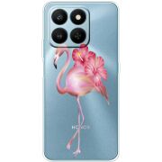 Прозорий чохол BoxFace Honor 400 Smart Floral Flamingo