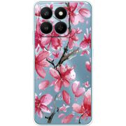 Прозорий чохол BoxFace Honor 400 Smart Pink Magnolia
