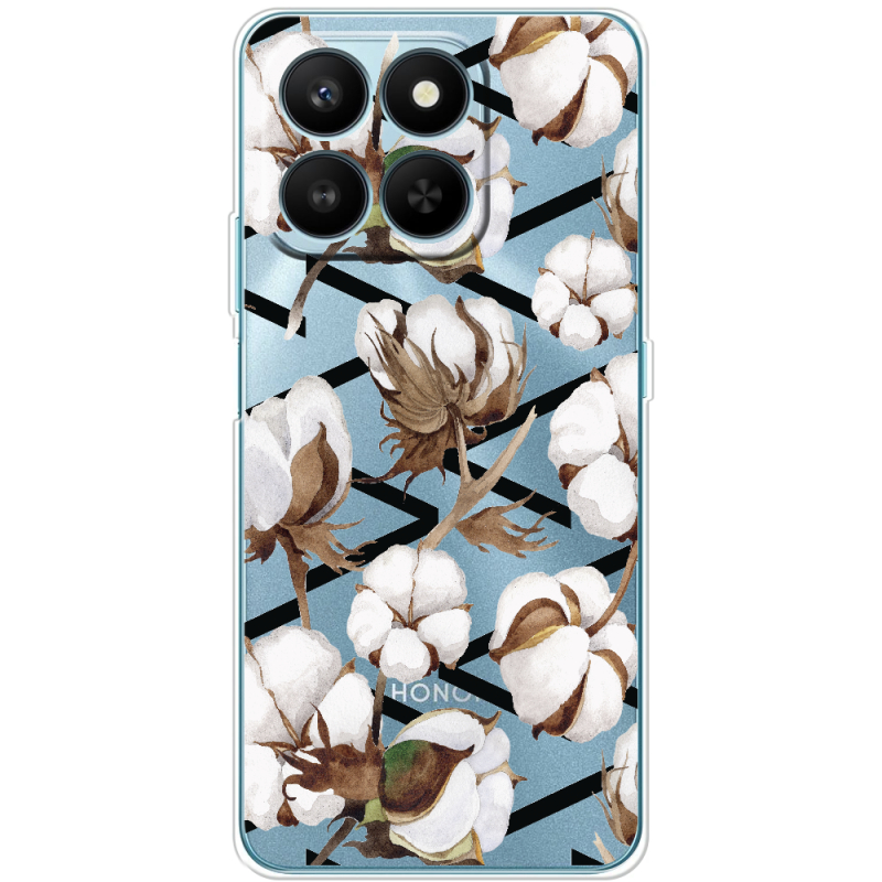 Прозорий чохол BoxFace Honor 400 Smart Cotton flowers