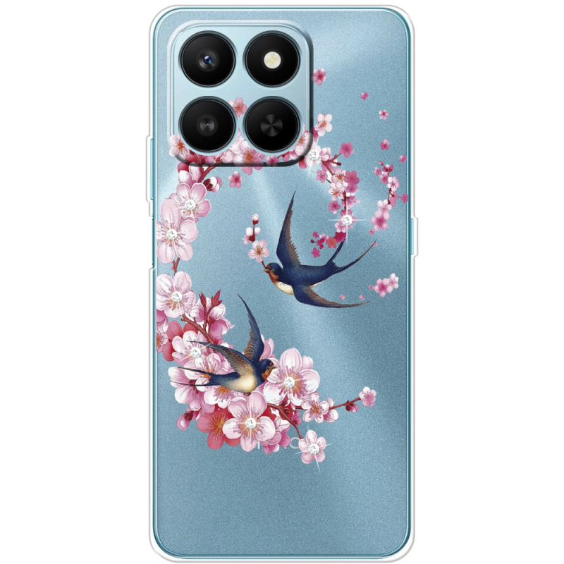 Чохол зі стразами Honor 400 Smart Swallows and Bloom