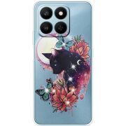 Чохол зі стразами Honor 400 Smart Cat in Flowers