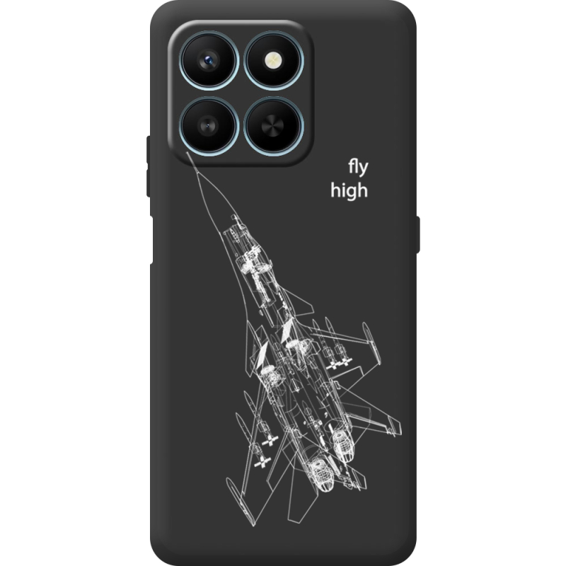 Чорний чохол BoxFace Honor 400 Smart Військовий літак