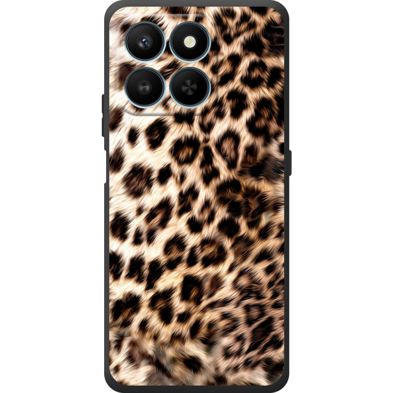 Чорний чохол BoxFace Honor 400 Smart Леопардовий