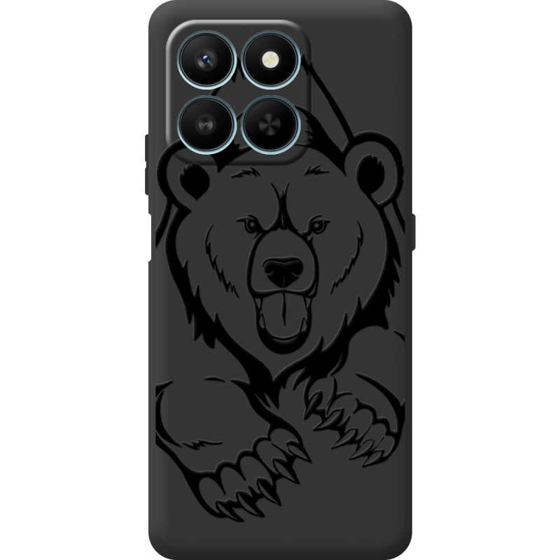 Чорний чохол BoxFace Honor 400 Smart Grizzly Bear