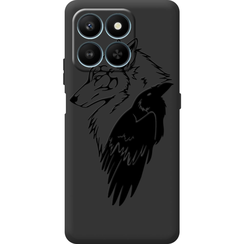 Чорний чохол BoxFace Honor 400 Smart Wolf and Raven