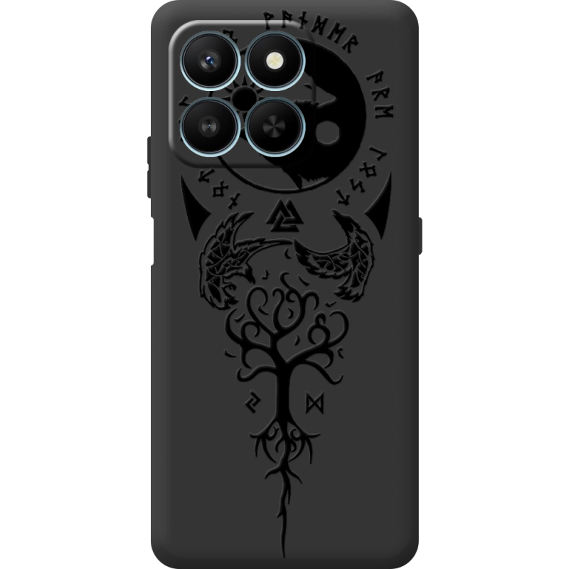 Чорний чохол BoxFace Honor 400 Smart Hugin and Munin
