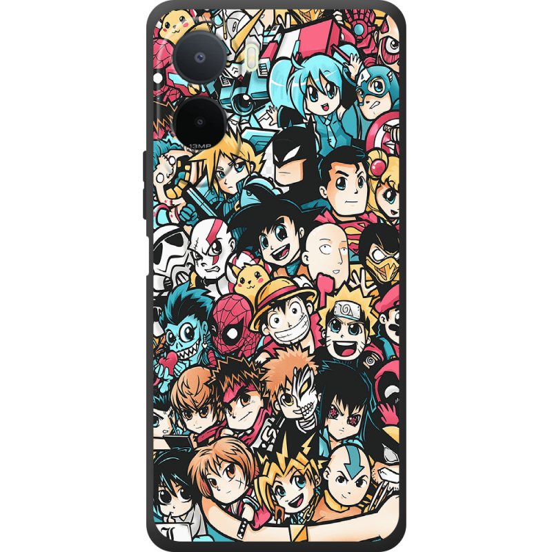 Чохол BoxFace Poco C81 Pro Anime Stickers