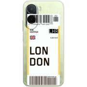 Прозорий чохол BoxFace Poco C81 Pro Ticket London