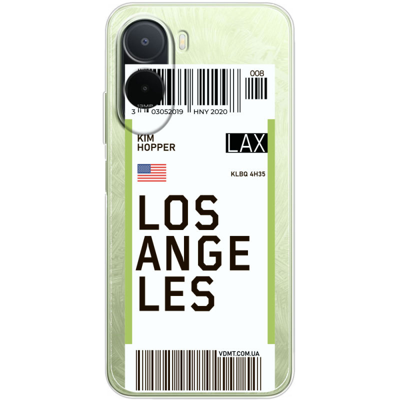 Прозорий чохол BoxFace Poco C81 Pro Ticket Los Angeles