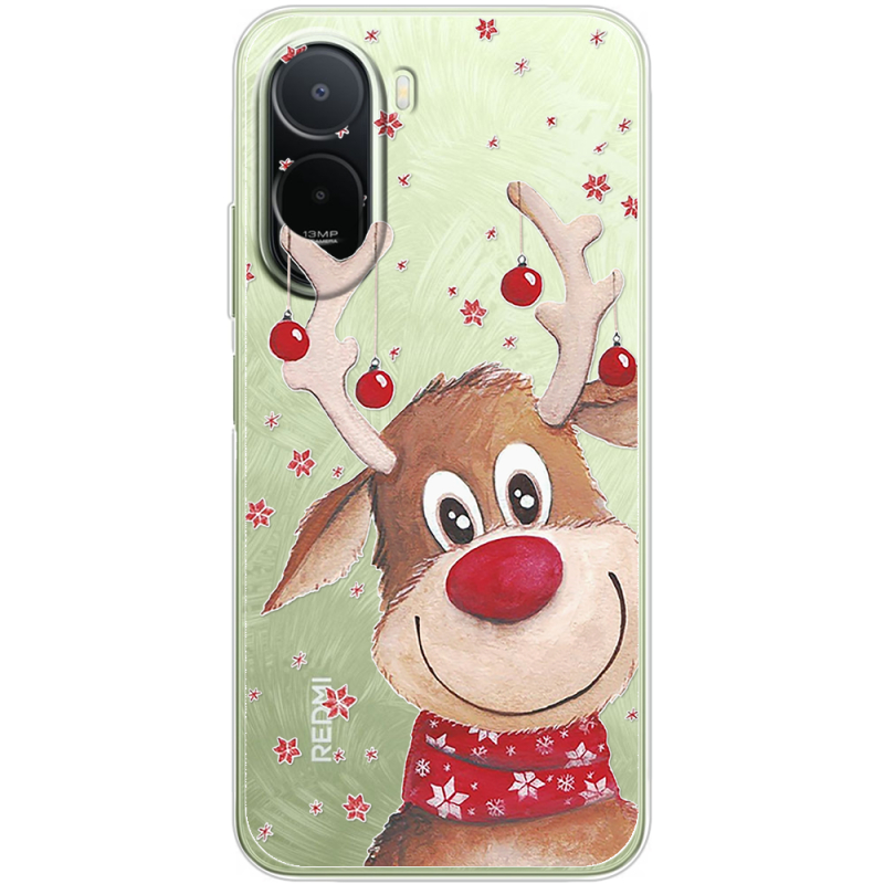 Прозорий чохол BoxFace Poco C81 Pro Winter Deer