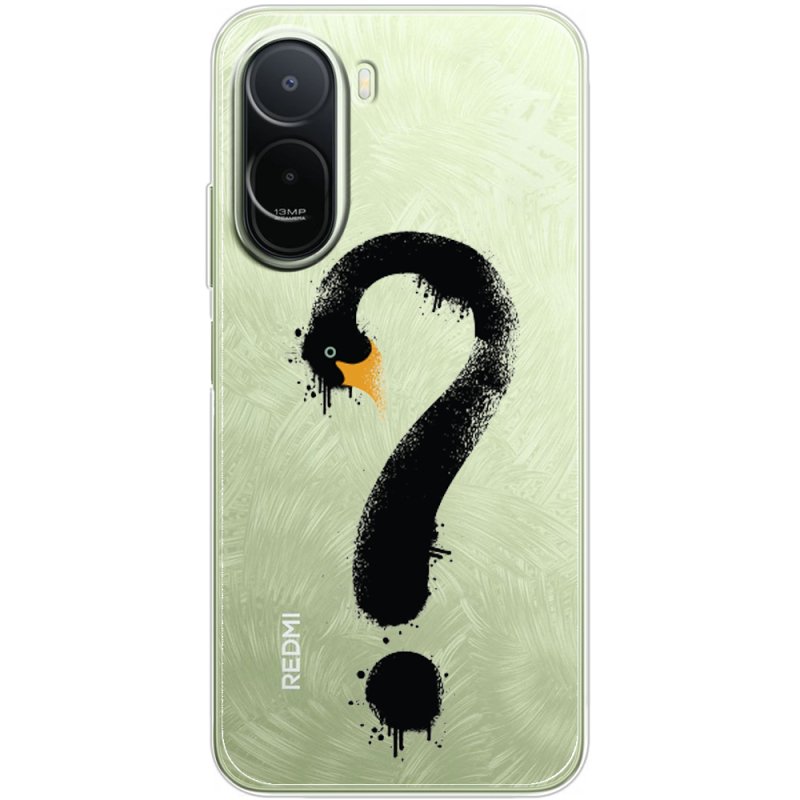 Прозорий чохол BoxFace Poco C81 Pro Swan question